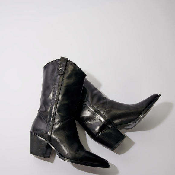 Maje Leather Boots - Picture 2 of 16